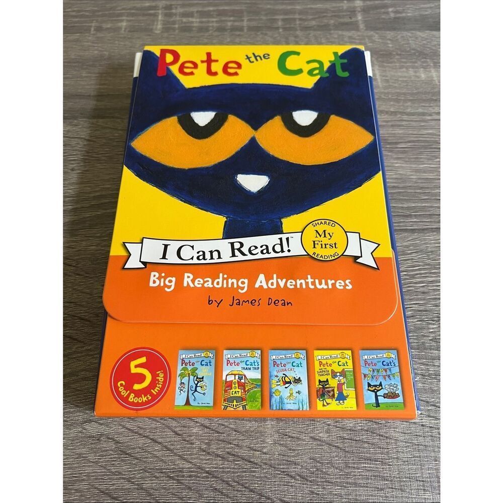 Pete the Cat: Big Reading Adventures Box Set: 5 Far-Out Books in 1 Box